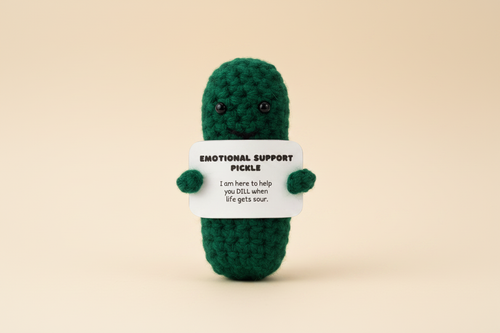 Emotional Support Pickle - Neutral Background